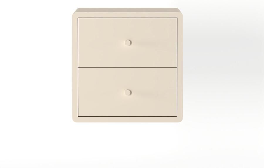 Woonexpress Nachtkastje Hangend Borba Hout Creme 30 x 30 x 30 cm (BxHxD)