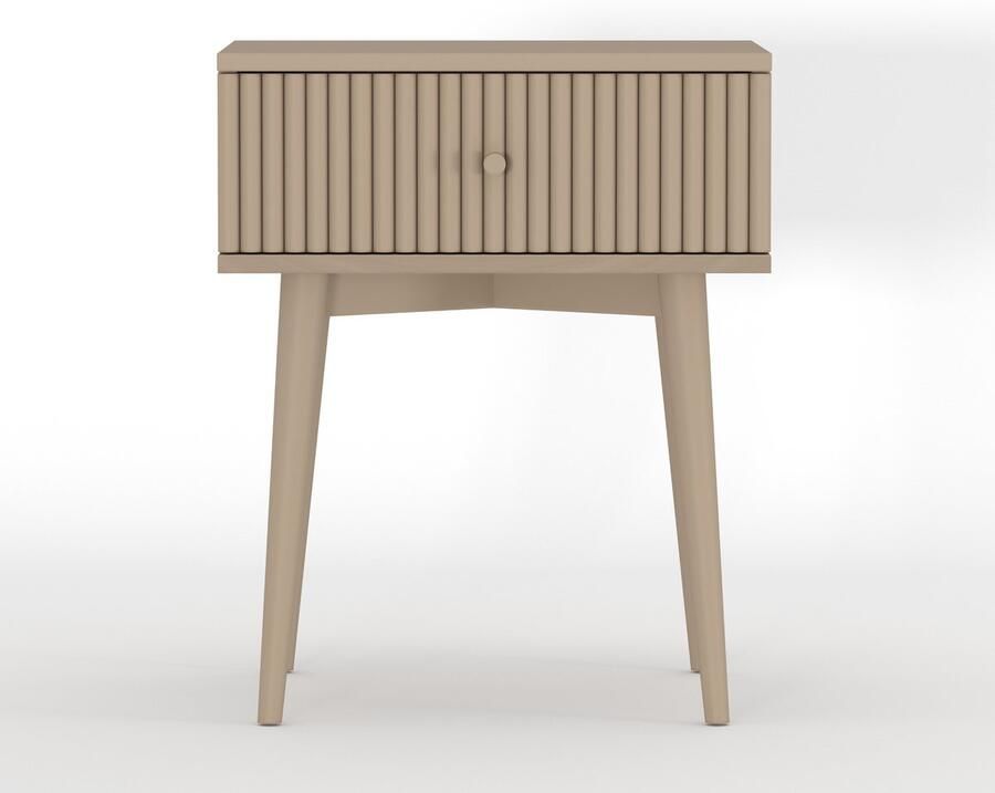 Woonexpress Nachtkastje Sem Hout Beige 45 x 55 x 35 cm (BxHxD)