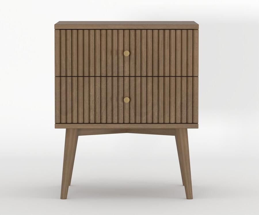 Woonexpress Nachtkastje Sem Hout Mango 45 x 55 x 35 cm (BxHxD)