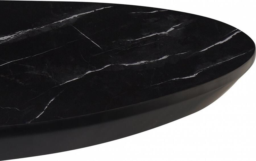 Woonexpress Salontafel Nyborg Lille MDF Decor Zwart 98x32x58 cm (BxHxD) Zwarte Marmer Look Organisch