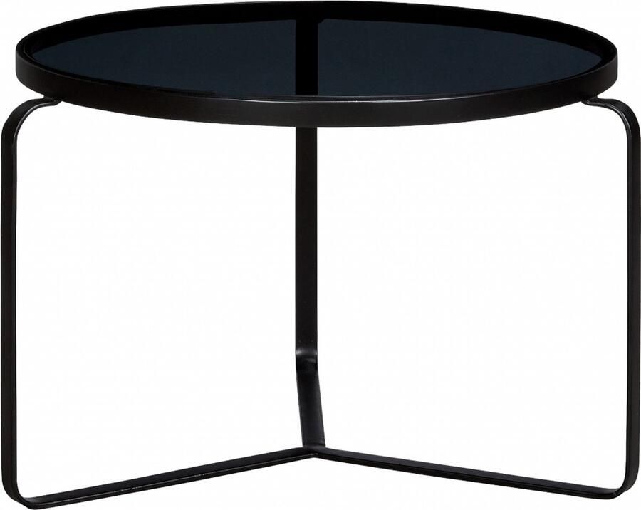 Woonexpress Bijzettafel Reedijk Glas Metaal Zwart 60x40x60 cm (BxHxD) - Foto 2