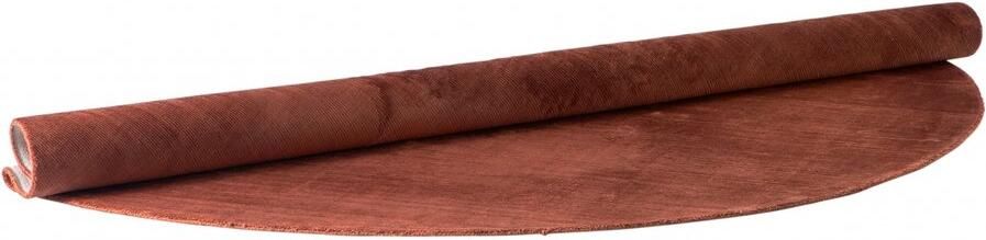 Woonexpress Vloerkleed Rond Olivier Viscose Bruin Rood Terra 240 x 0 x 240 cm (BxHxD)