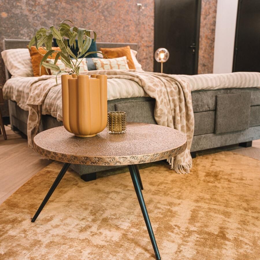 Woonexpress Vloerkleed 163x240 Adore Viscose Goud 240 x 0 x 163 cm (BxHxD)