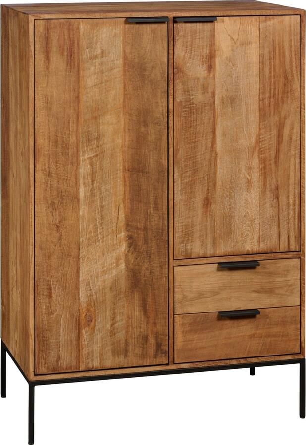 Woonexpress Boekenkast Darby Hout Naturel 85 x 125 x 45 cm (BxHxD)