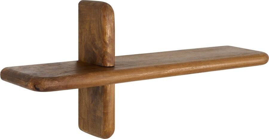 Woonexpress Wandrek Foggia Mangohout Bruin 60x27x14 cm (BxHxD) Trendy Wanddeco