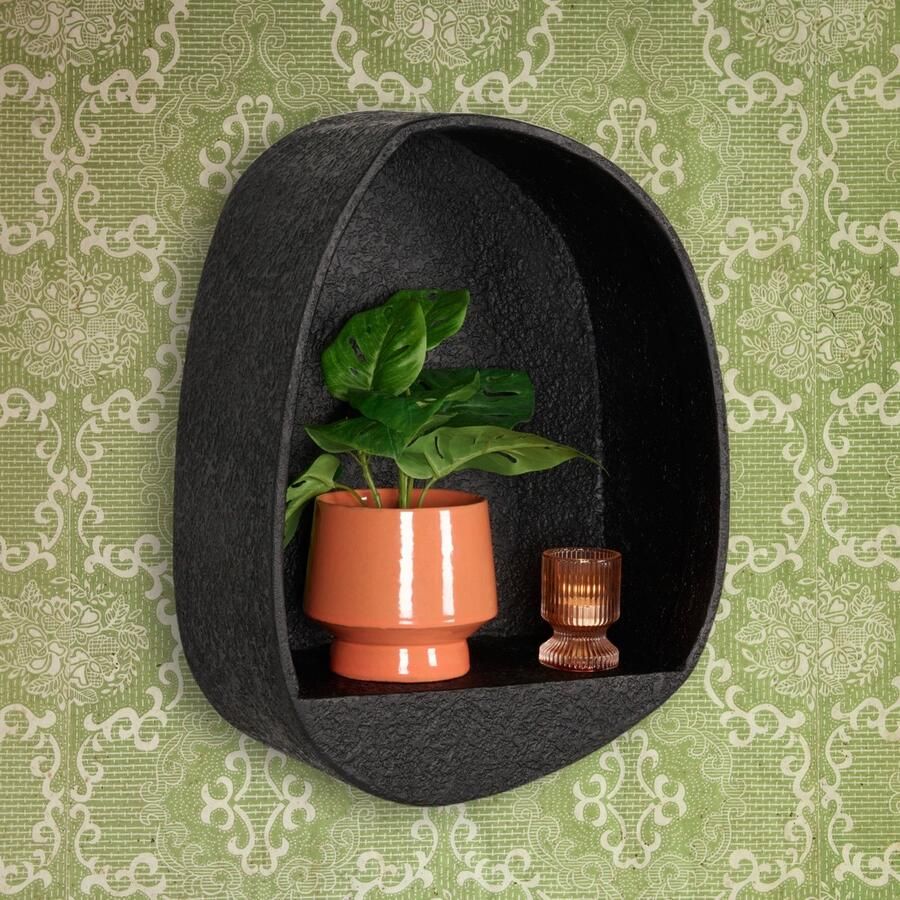 Woonexpress Wandrek Sauve Hout Zwart 50 x 21 x 37 cm (BxHxD)