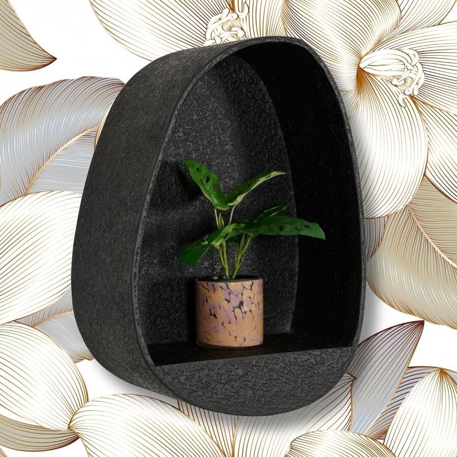 Woonexpress Wandrek Sauve Hout Zwart 40 x 56 x 21 cm (BxHxD)