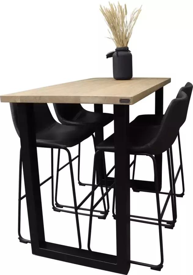 Woonhout bartafel UDO eikenhout naturel 120 cm