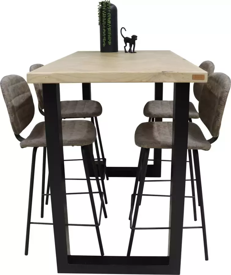 Woonhout Bartafel UDO Visgraat eiken naturel 120cm