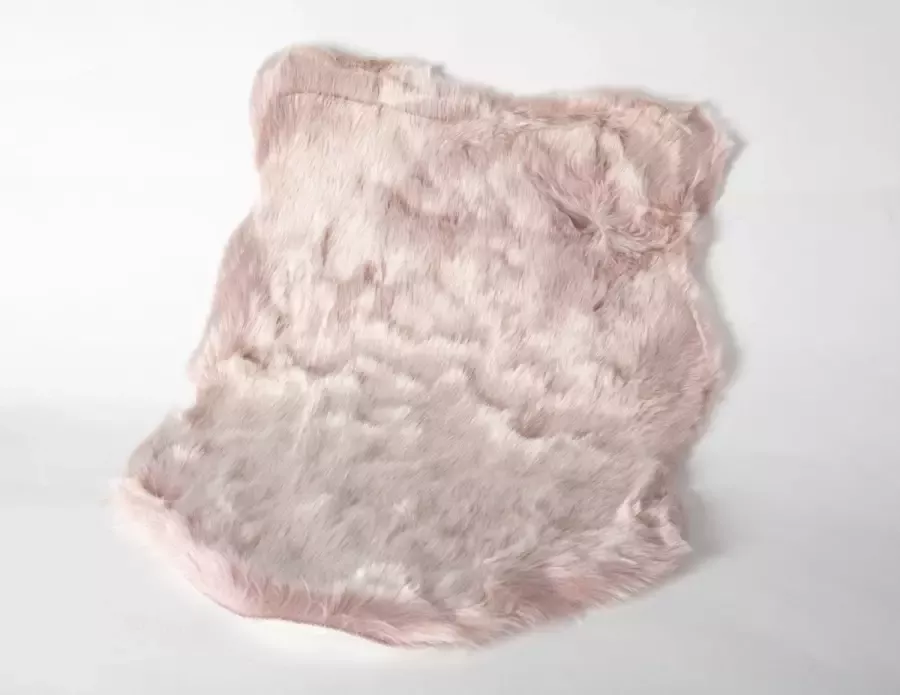 Woonwinkel24 Fox fur (nep) carpets tapijt vloerkleed 60x90 pink