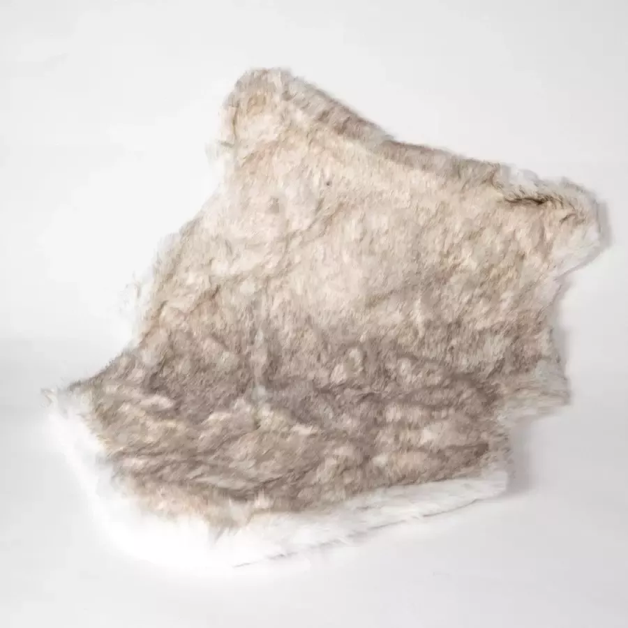 Woonwinkel24 Fox fur (nep) carpets tapijt vloerkleed 60x90 white