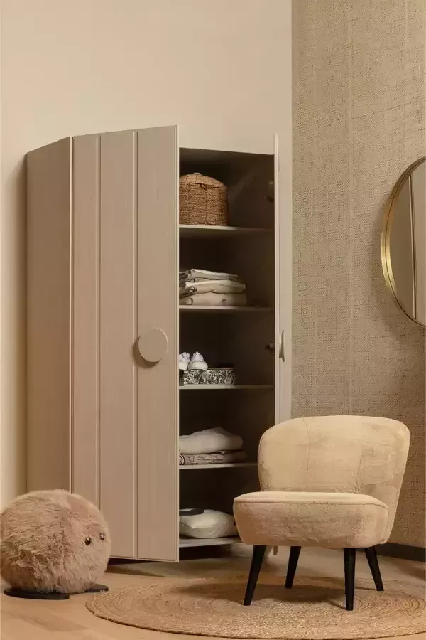 WOOOD Noah 2-Deurs Kast Grenen Dust 200x110x55