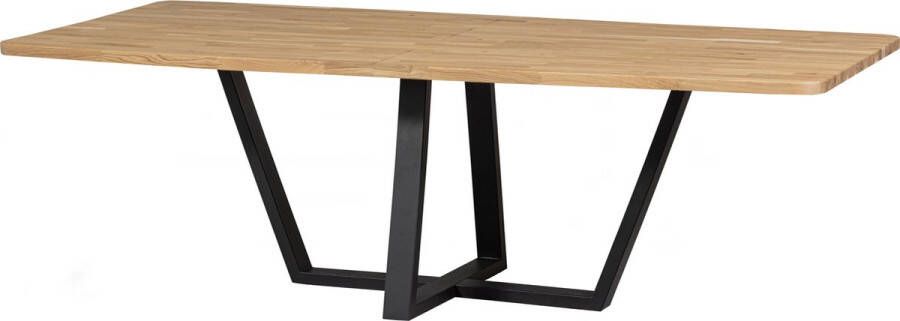 WOOOD Eettafel Tablo Hout gedeeltelijk massief rechthoekige vorm H 77 cm x B 240 x D 100 cm
