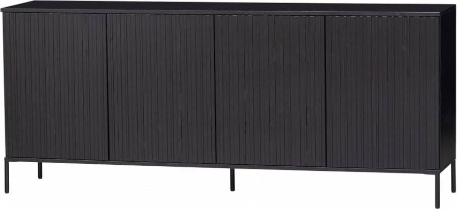 WOOOD Dressoir New Gravure Commode met grafische reliëfdeuren H 85 cm x B 200 cm - Foto 8