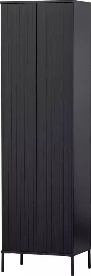 WOOOD Exclusive Opbergkast New Gravure Grenen 210 x 60cm Zwart Japandi - Foto 6