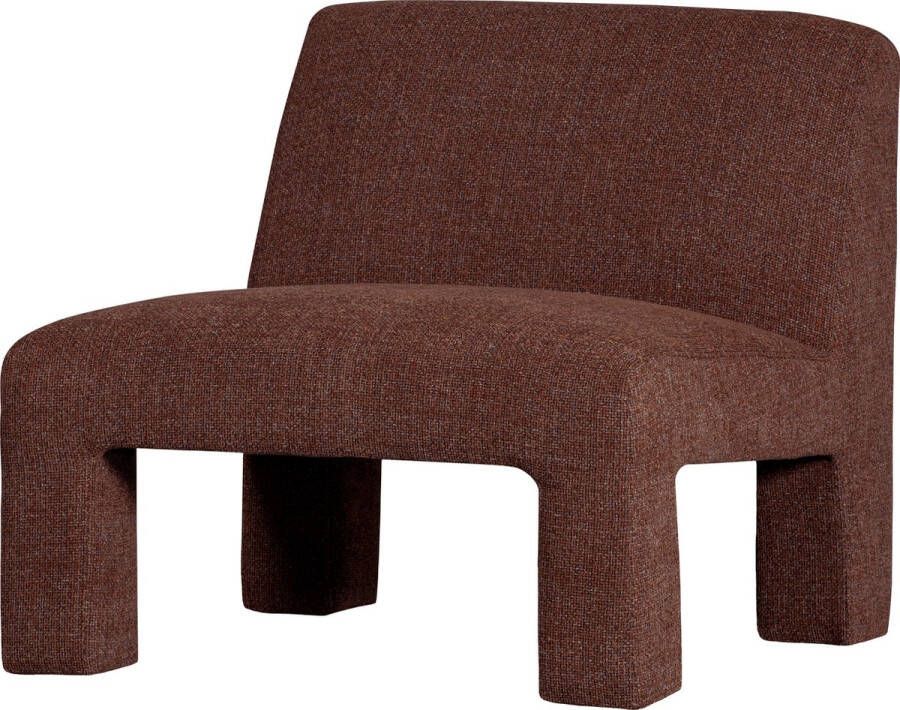 WOOOD Fauteuil Lavid Polyester Chestnut 73x74x84