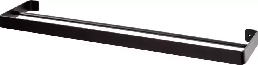 WOOOD Hanna Handdoekenrek Metaal Zwart 3x60x12.5