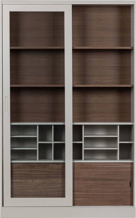 WOOOD Vitrinekast James met glas veel opbergruimte h 200 cm x b 125 cm - Foto 6