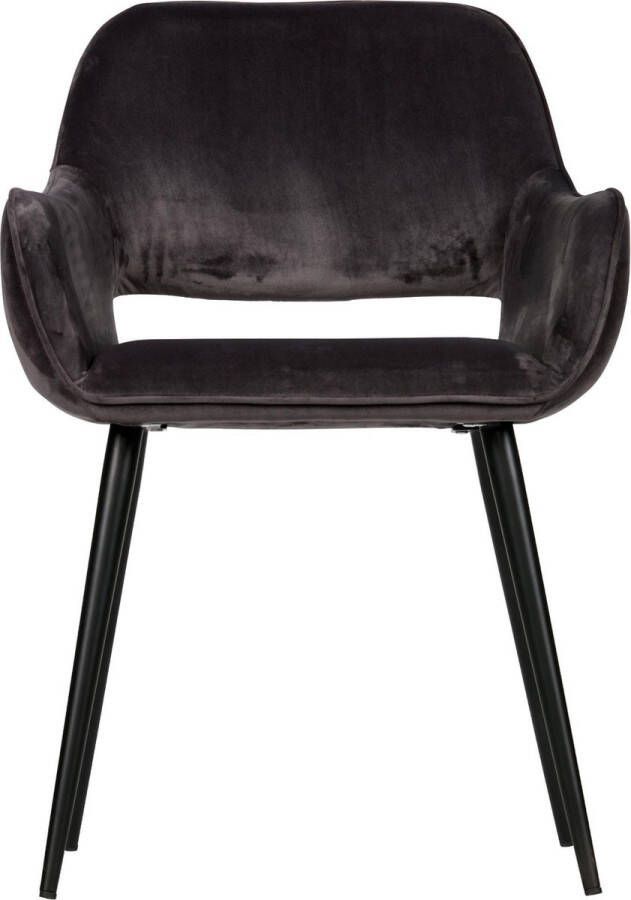 WOOOD Eetkamerstoel Jel gevoerd 4-poots onderstel h 80 cm x b 60 cm (2 stuks) - Foto 2