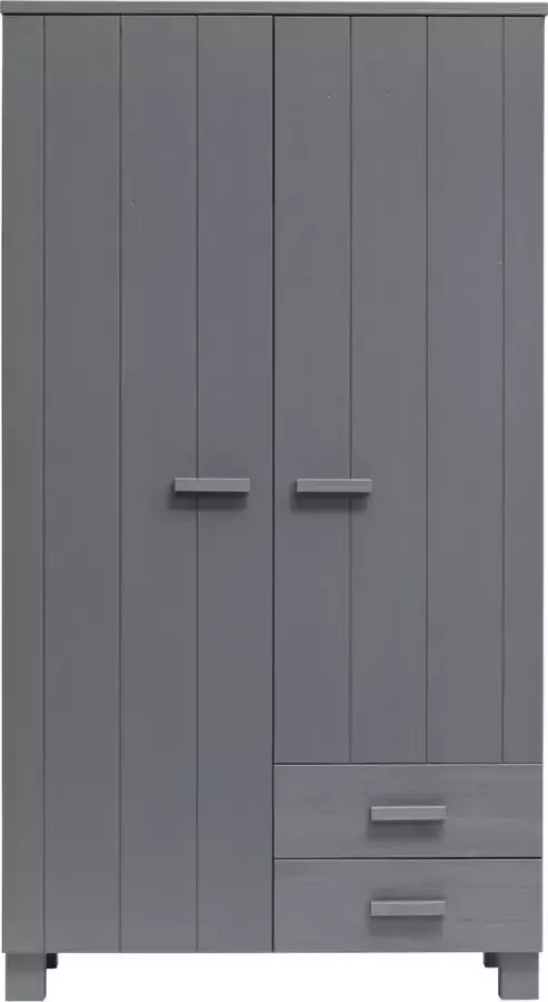 Trendhopper Dennis Kast Met Laden Grenen Steel Grey Geborsteld - Foto 4