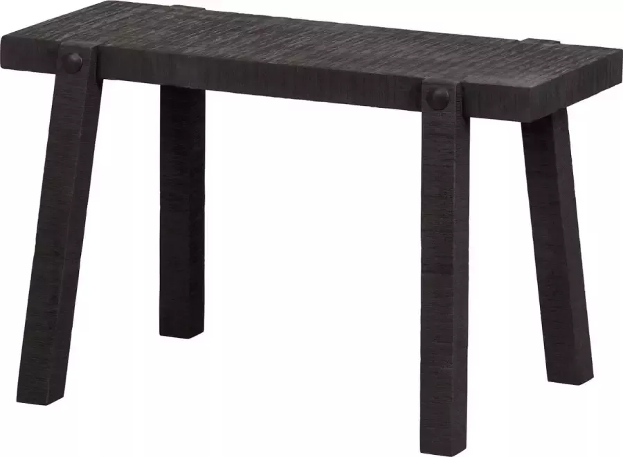 WOOOD Exclusive Bijzettafel Luis Mangohout 65 x 36cm Zwart