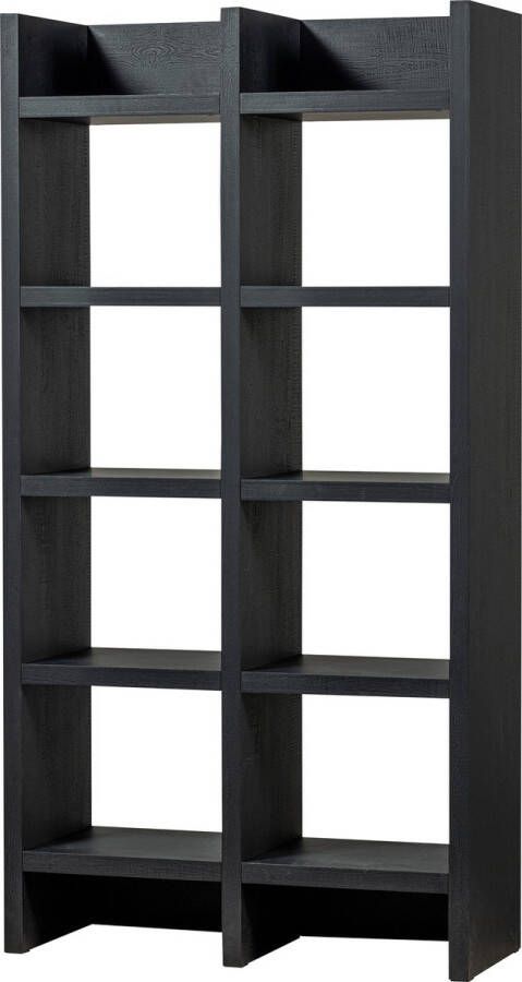 Woood Timo Open Kast MDF Donkerbruin 195x100x40