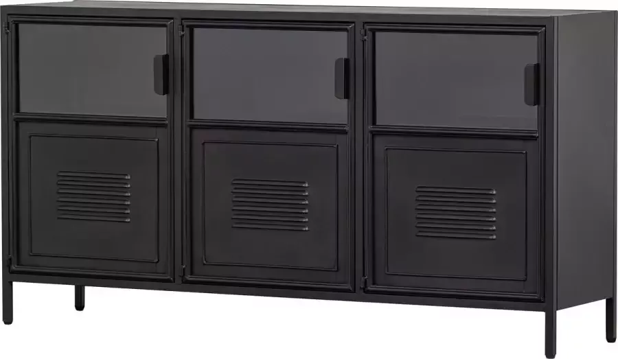 WOOOD Ronja Dressoir Metaal Zwart 143x75 5x37 - Foto 3