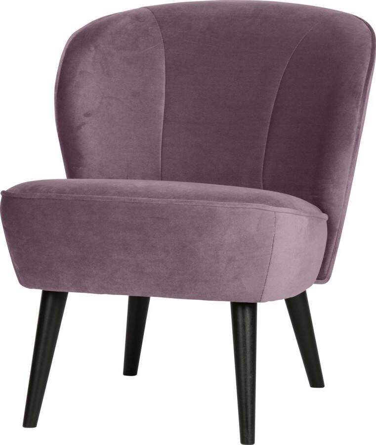 WOOOD Sara Fauteuil Velvet Warm Lila 59x71x70 - Foto 2