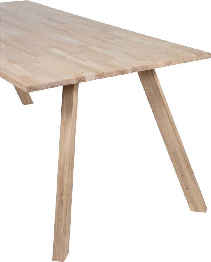 WOOOD tafelblad incl. 3-standen poot vierkant Tablo Eiken 200x90cm