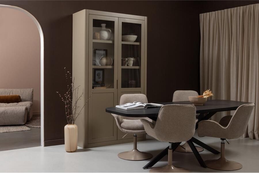 WOOOD Uitschuifbare Eettafel Arros Deens Ovaal 180-220 x 90cm Zwart - Foto 4
