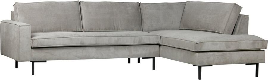 Woood hoekbank Arwin rechts vergrijsd groen Leen Bakker - Foto 2