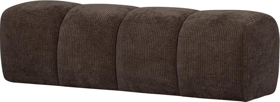 Woood Mojo Eetbankje 164 cm Mojo Ribstof Bruin 49x164x45 - Foto 2