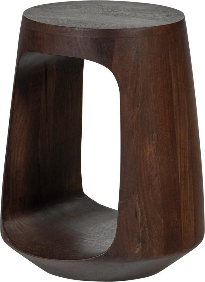 Woood Bayo Bijzettafel Mangohout Bruin|Walnoot 45x33x33