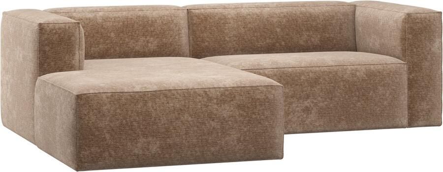 WOOOD Bean Chaise Longue Bank Links Chenille Velvet Terra
