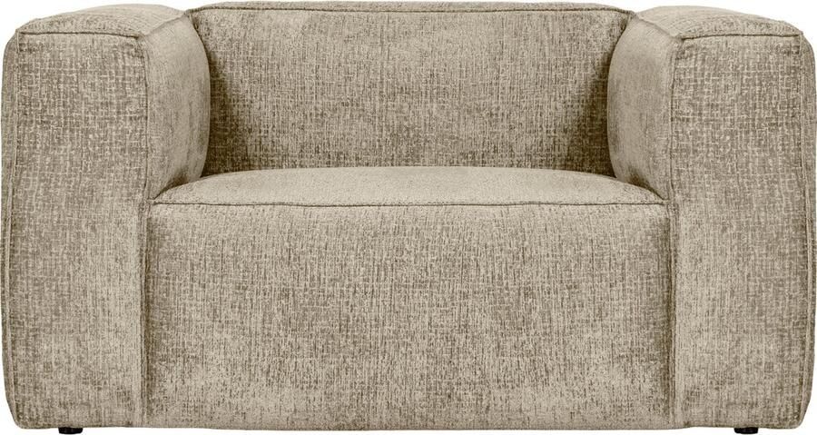 WOOOD Bean Fauteuil Structure Velvet Buttermilk 74x146x98