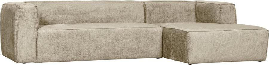 Woood Bean Hoekbank met Chaise Longue Rechts Velvet Buttermilk