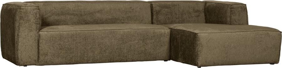 Woood Bean Hoekbank met Chaise Longue Rechts Velvet Moss