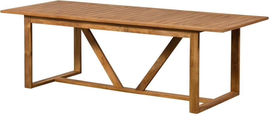 WOOOD Outdoor Eettafel Beaver Teakhout 240 x 90cm Naturel - Foto 2