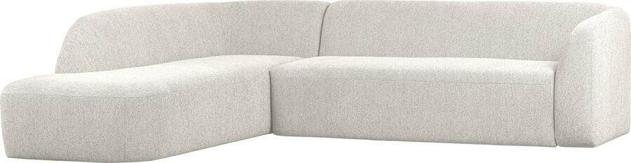 WOOOD BePureHome Sloping Hoekbank Links Polyester Pearl 77x225x187 87