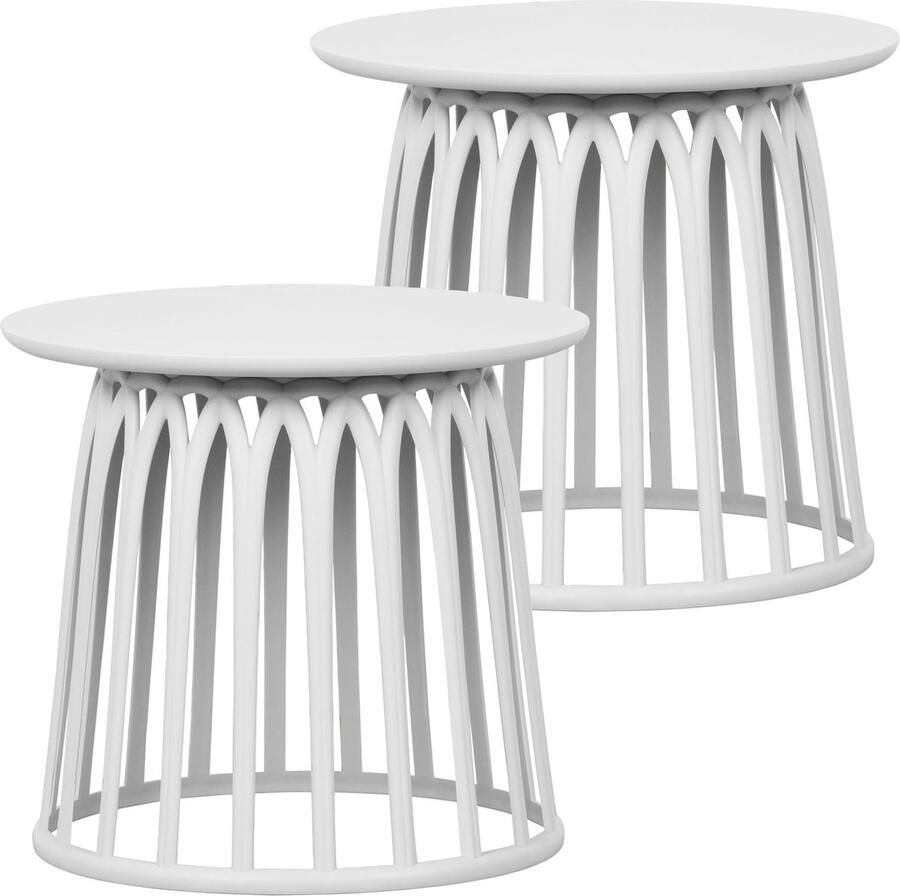 WOOOD bijzettafel binnen buiten Boy Kunststof Mist Set van 2