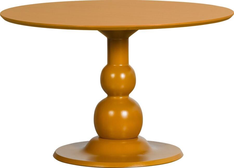 WOOOD Ronde Eettafel Blanco Mangohout 120cm Honing Geel - Foto 3
