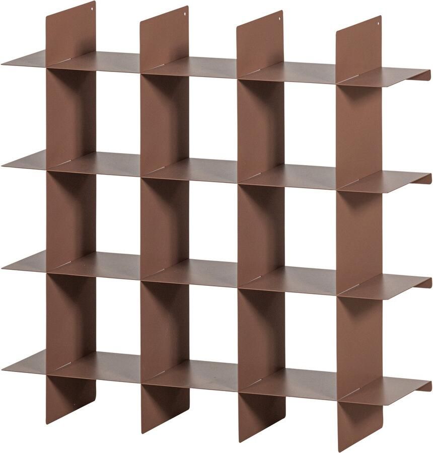 WOOOD Brik Wandrek Metaal Mokkabruin 60x60x15 - Foto 3