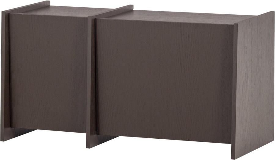WOOOD Brock Tv Meubel 102 CM Essen Fineer Middenbruin 53x102x44 cm