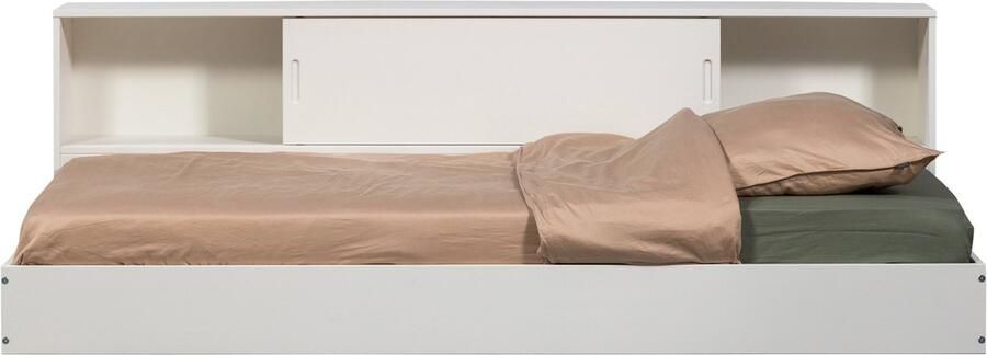 WOOOD Carter Bed Grenenhout Wit 90x200 - Foto 4
