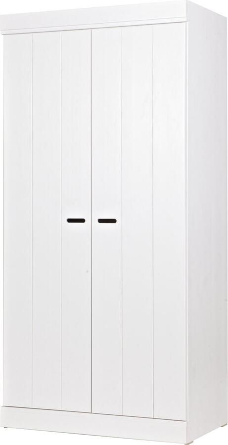 WOOOD Connect Kledingkast 2-Deurs Grenen Wit 195x94x53 - Foto 3