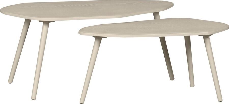 WOOOD Exclusive Organische Salontafel Davina Set van 2 stuks MDF Dust - Foto 6