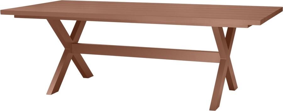 WOOOD Delta Picknicktafel Tuin Aluminium Terra 75x220x105 - Foto 2