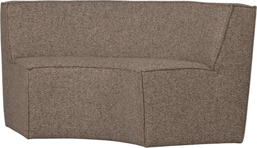 WOOOD 2-Zits Eetbank Europa Polyester Bruin 133x133x87