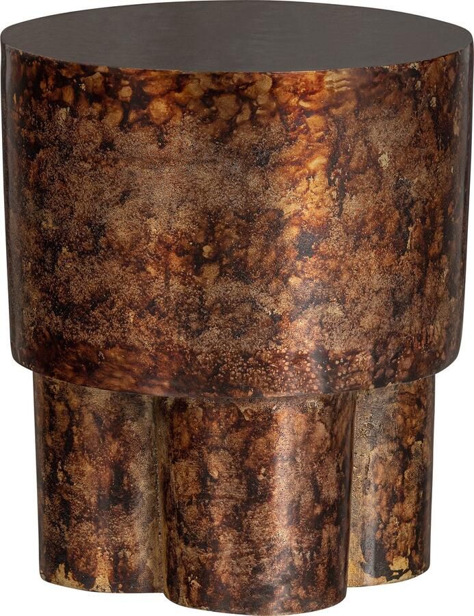 WOOOD Exclusive Ariel Bijzettafel Aluminium Bruin 42x36x36 - Foto 2