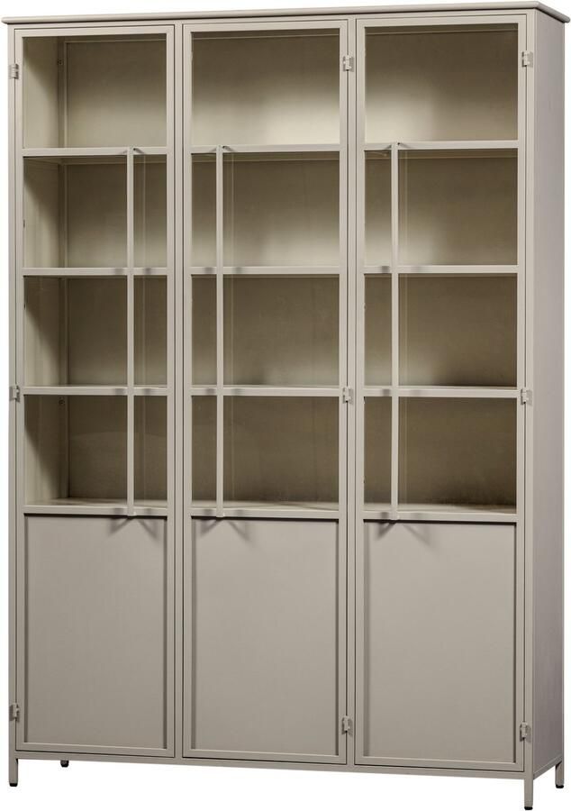WOOOD Exhibit 3-deurs Zaandam Design Tafelpoot Metaal Zand 1 stuks 72x79x10itrinekast XL Metaal Zand 200x140x44 - Foto 5